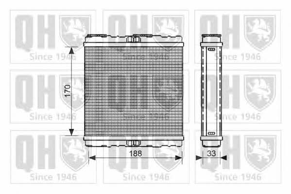 Quinton Hazell QHR2226 Heat exchanger, interior heating QHR2226