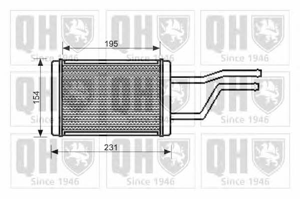 Quinton Hazell QHR2227 Heat exchanger, interior heating QHR2227