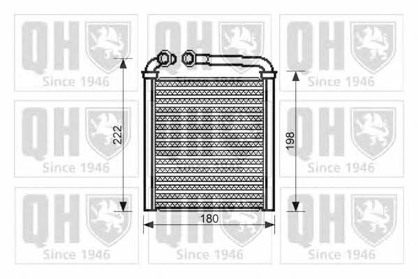 Quinton Hazell QHR2228 Heat exchanger, interior heating QHR2228