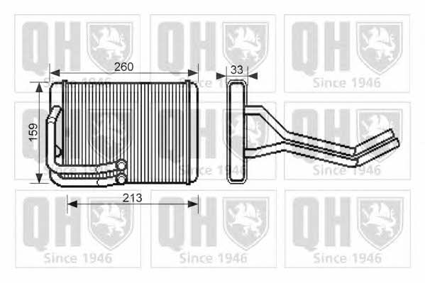 Quinton Hazell QHR2242 Heat exchanger, interior heating QHR2242