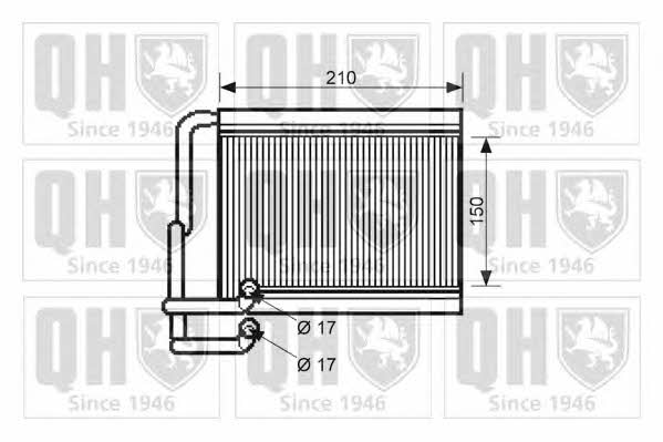 Quinton Hazell QHR2249 Heat exchanger, interior heating QHR2249