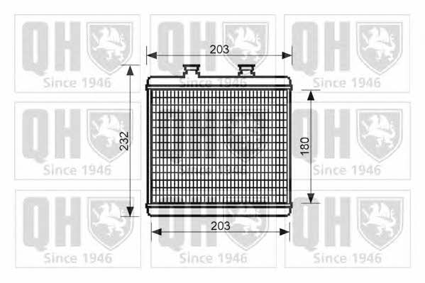Quinton Hazell QHR2250 Heat exchanger, interior heating QHR2250