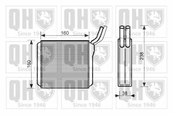 Quinton Hazell QHR2269 Heat exchanger, interior heating QHR2269