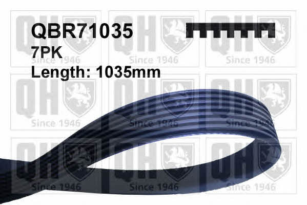 Quinton Hazell QBR71035 V-ribbed belt 7PK1035 QBR71035