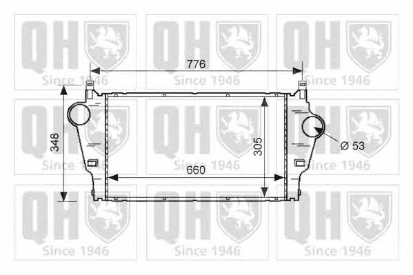 Quinton Hazell QIC100 Intercooler, charger QIC100