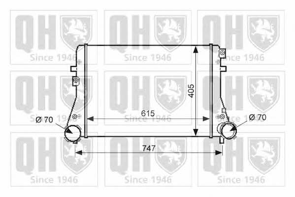 Quinton Hazell QIC107 Intercooler, charger QIC107