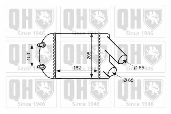 Quinton Hazell QIC125 Intercooler, charger QIC125