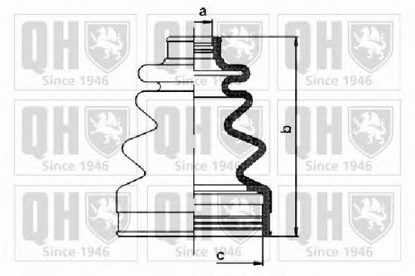 Quinton Hazell QJB1128 Bellow, driveshaft QJB1128