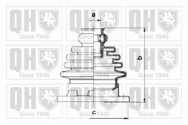 Quinton Hazell QJB338 Bellow, driveshaft QJB338