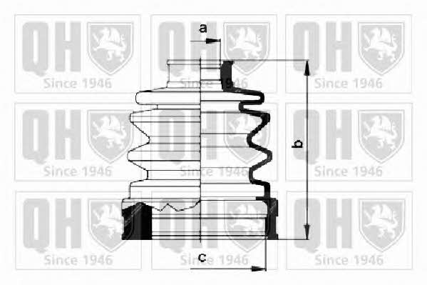 Quinton Hazell QJB402 Bellow, driveshaft QJB402