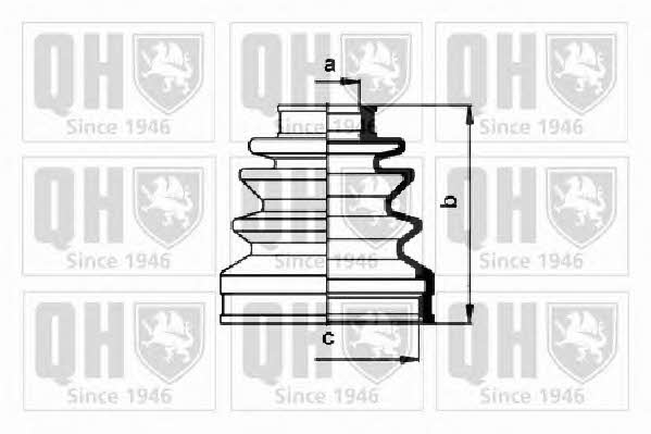 Quinton Hazell QJB629 Bellow, driveshaft QJB629