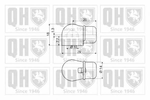 Quinton Hazell 140122 Gas Spring, boot-/cargo area 140122