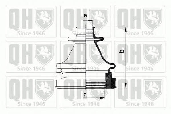 Quinton Hazell QJB971 Bellow, driveshaft QJB971