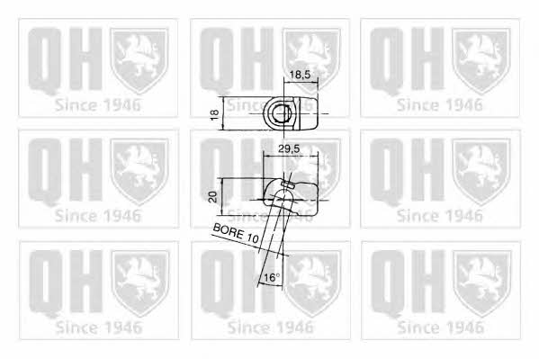 Quinton Hazell QTS128287 Gas Spring, boot-/cargo area QTS128287