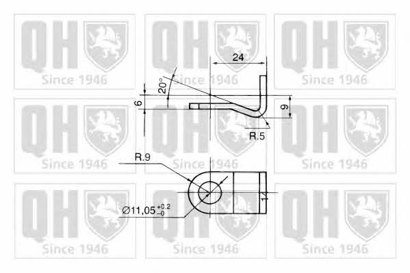 Quinton Hazell QTS128054 Gas Spring, boot-/cargo area QTS128054
