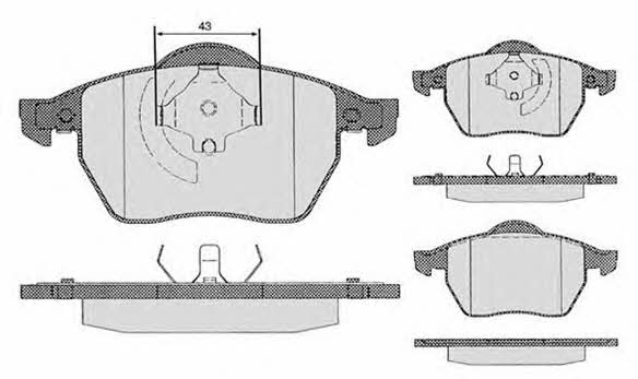 Raicam RA.0429.6 Brake Pad Set, disc brake RA04296