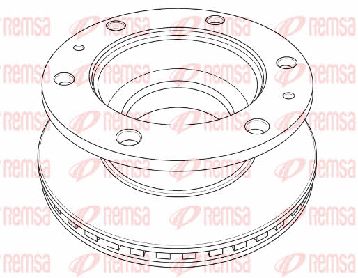Remsa NCA1197.20 Front brake disc ventilated NCA119720