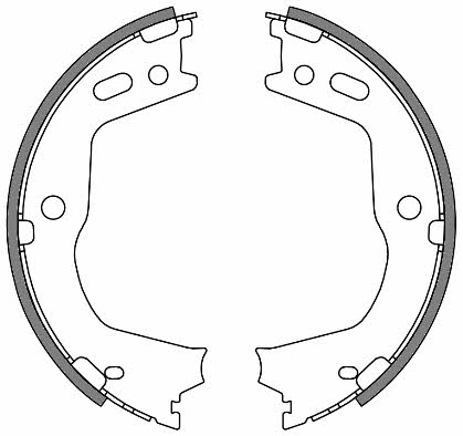 Remsa 4666.00 Parking brake shoes 466600