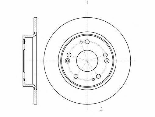 Remsa 61175.00 Rear brake disc, non-ventilated 6117500