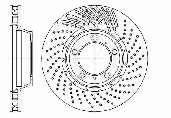 Remsa 61196.10 Front brake disc ventilated 6119610