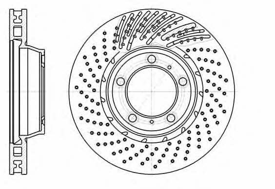 Remsa 61196.11 Front brake disc ventilated 6119611