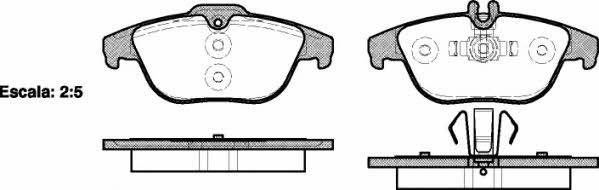Remsa 1305.00 Brake pad set 130500 130500 Remsa Brake pad set
