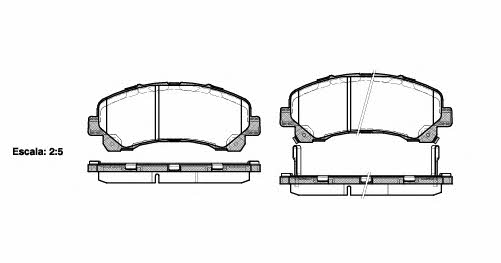 Remsa 1407.00 Brake Pad Set, disc brake 140700