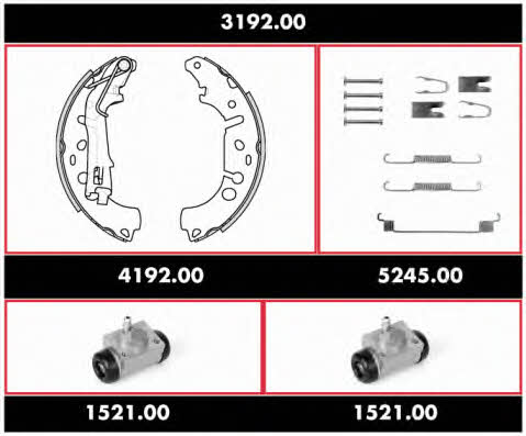 Remsa 3192.00 Brake shoe set 319200 319200 Remsa Brake shoe set