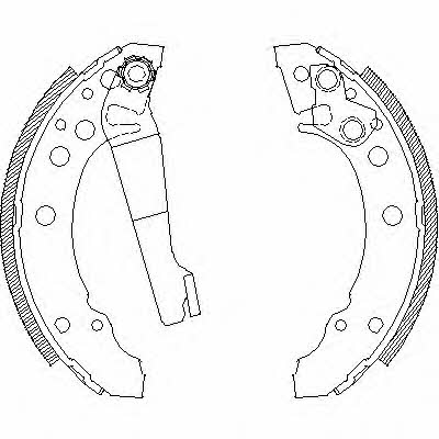 Remsa 4045.01 Brake shoe set 404501