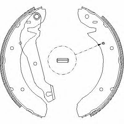 Remsa 4055.00 Brake shoe set 405500