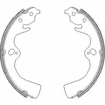 Remsa 4077.00 Brake shoe set 407700