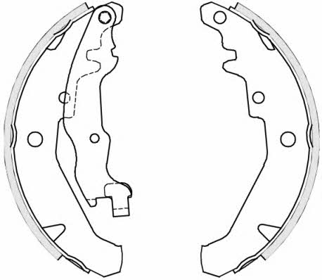Remsa 4139.01 Brake shoe set 413901 413901 Remsa Brake shoe set