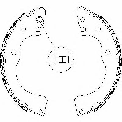 Remsa 4171.00 Brake shoe set 417100