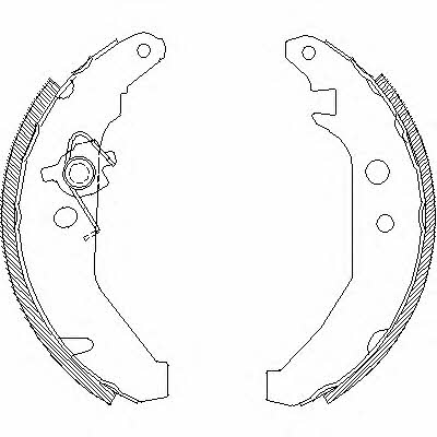 418500 Remsa Brake shoe set