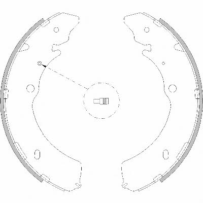 Brake shoe set Isuzu D-Max: 421600 Remsa Brake shoe set