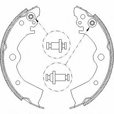 Remsa 4393.00 Brake shoe set 439300