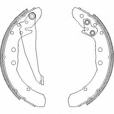 Remsa 4397.00 Brake shoe set 439700