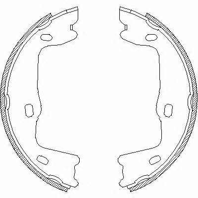 Handbrake shoes Remsa 4651.00