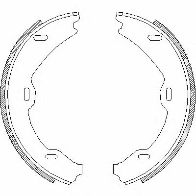 470601 Remsa Handbrake shoes