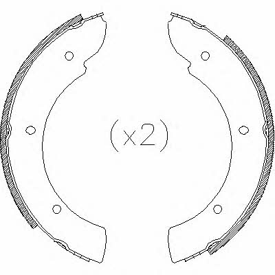 Remsa 4711.00 Parking brake shoes 471100