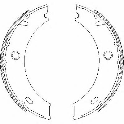 471401 Remsa Handbrake shoes