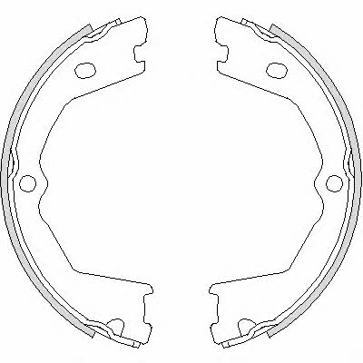 Handbrake brake pads Iveco: 473300 Remsa Handbrake shoes