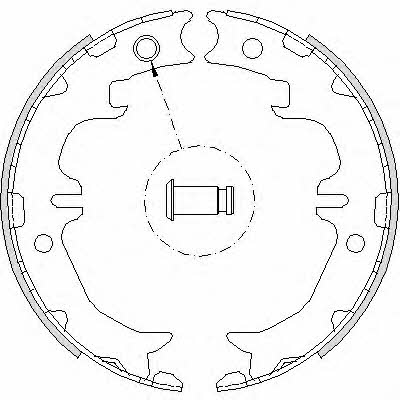 Remsa 4742.00 Parking brake shoes 474200