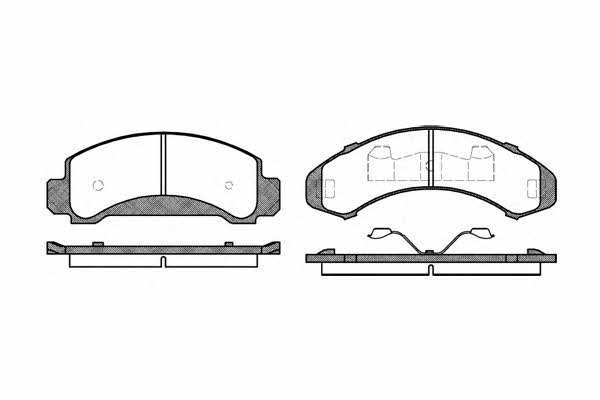 Remsa 0550.00 Brake Pad Set, disc brake 055000