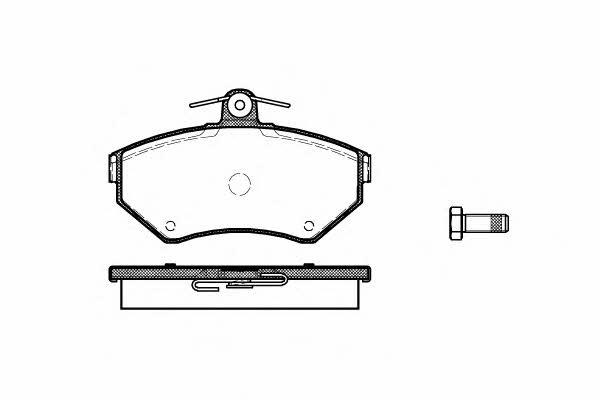 Remsa 0631.10 Brake pad set 063110 063110 Remsa Brake pad set