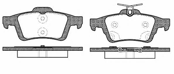 Remsa 0842.70 Rear disc brake pads, set 084270