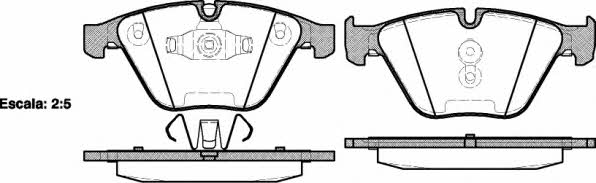 Remsa 0857.10 Brake Pad Set, disc brake 085710