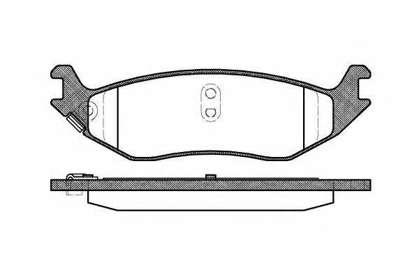 Brake pad Dodge RAM: 088504 Remsa Brake pad set