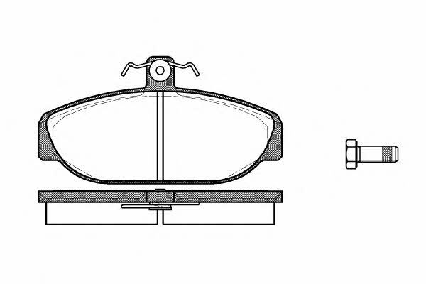 Remsa 0156.10 Brake Pad Set, disc brake 015610