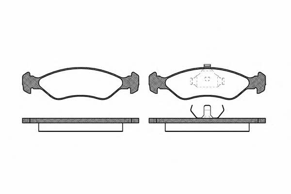 Remsa 0230.00 Brake Pad Set, disc brake 023000